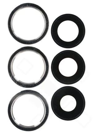 Apple iPhone 12 Pro Max Kamera Gehäuse mit Schreibe silber