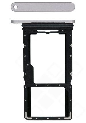 Samsung Galaxy Tab A9 Sim / SD Karten Halter (Halterung) silber X115