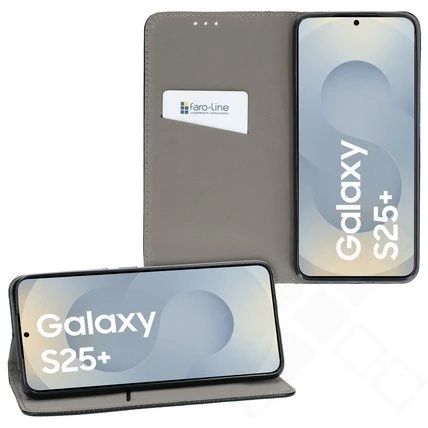 Klapp-Tasche Klassik (Book Style) Samsung Galaxy S25 Plus schwarz - Schutzhülle