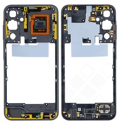Samsung A256B Galaxy A25 5G Mittel Gehäuse (Rahmen) aura blau