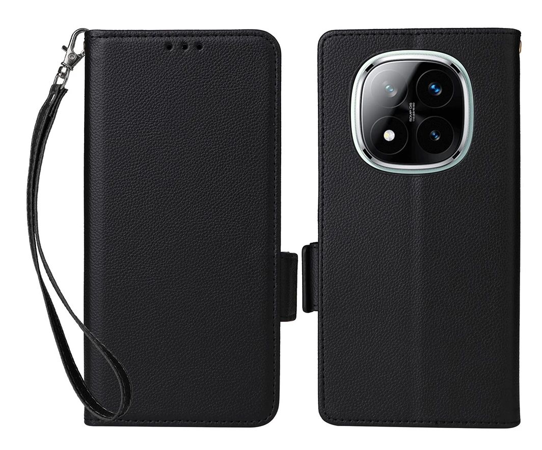 Klapp-Tasche Klassik (Book Style) Xiaomi Poco X7 schwarz - Schutzhülle