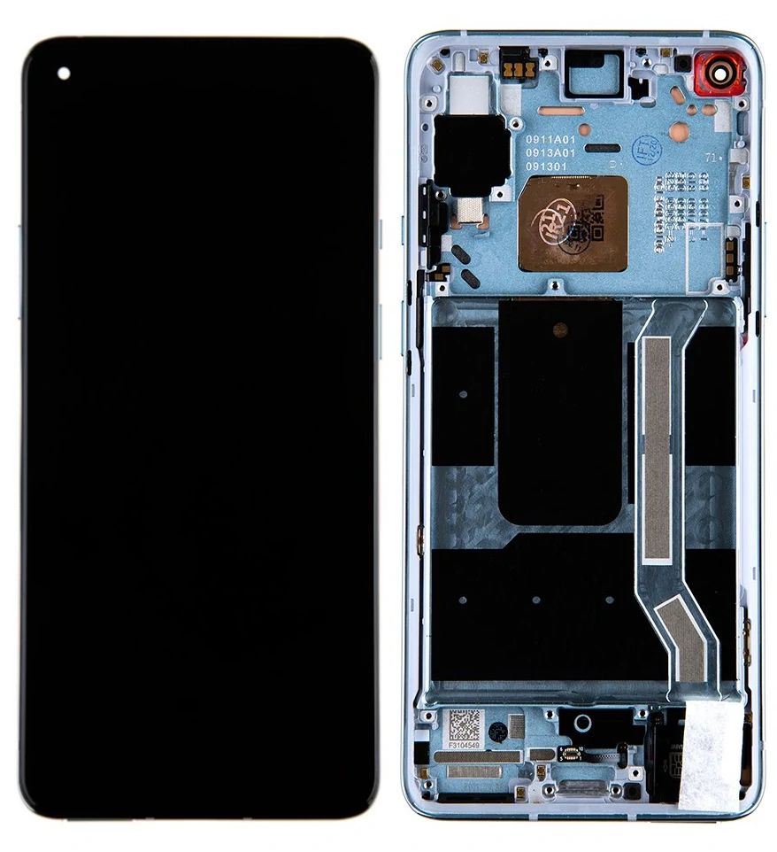 OnePlus 8T Display mit Touchscreen & Rahmen, silber