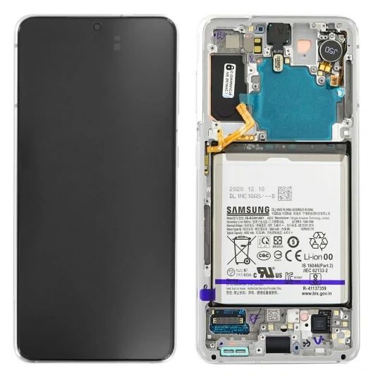 Samsung G991 Galaxy S21 Display mit Touchscreen weiß
