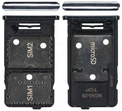 Samsung M317 Galaxy M31s Sim / SD Karten Halter (Halterung) blau