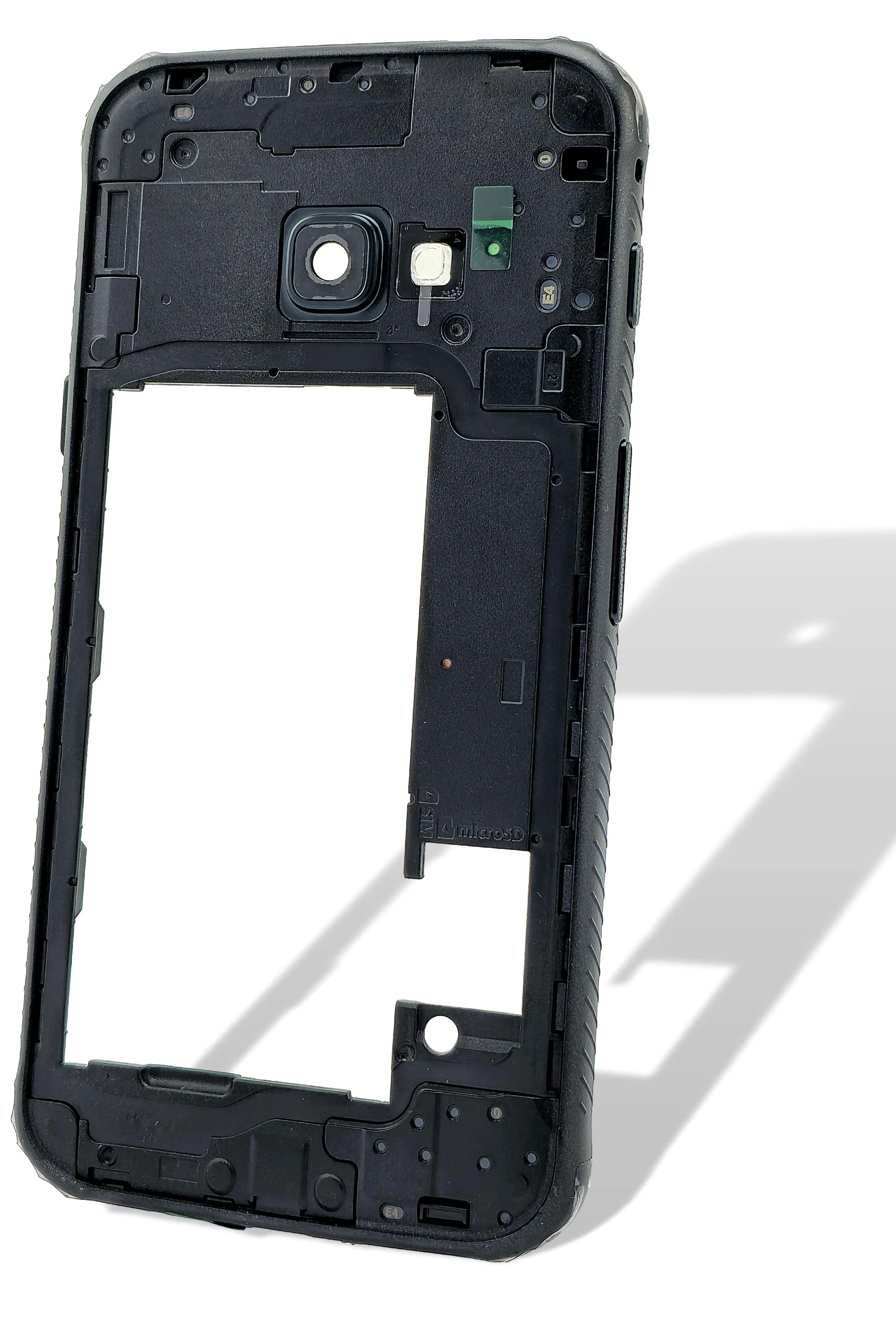 Samsung G398F Galaxy Xcover 4s Mittel Gehäuse + Kamerascheibe + Tasten