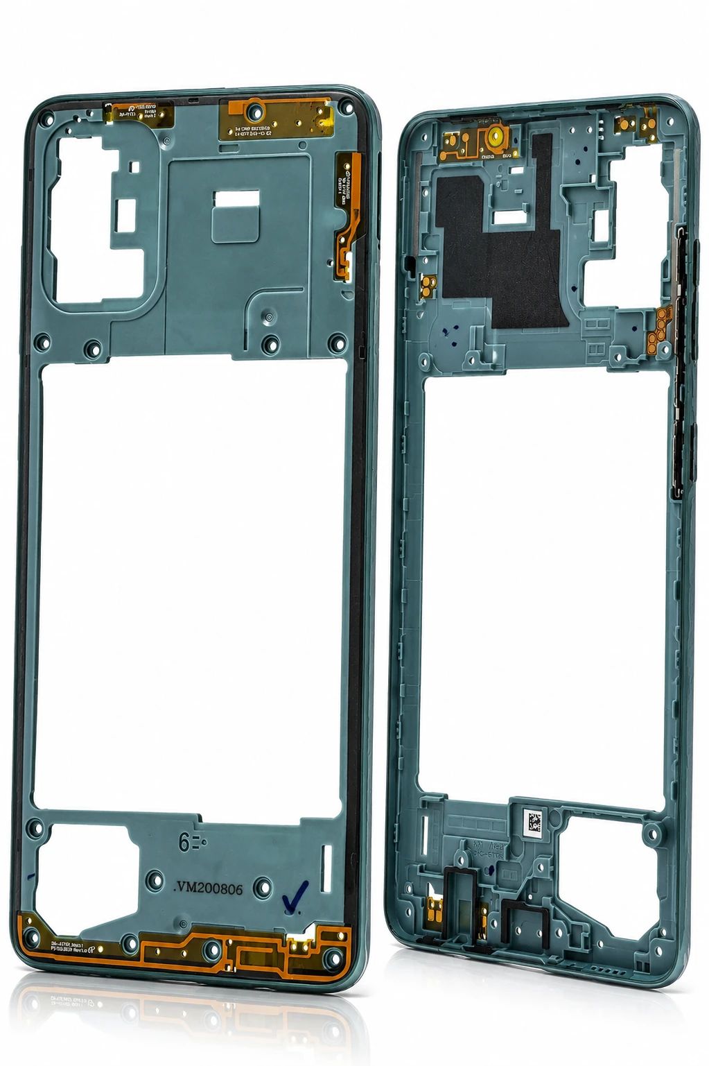 Samsung A715 Galaxy A71 Mittelgehäuse Cover blau