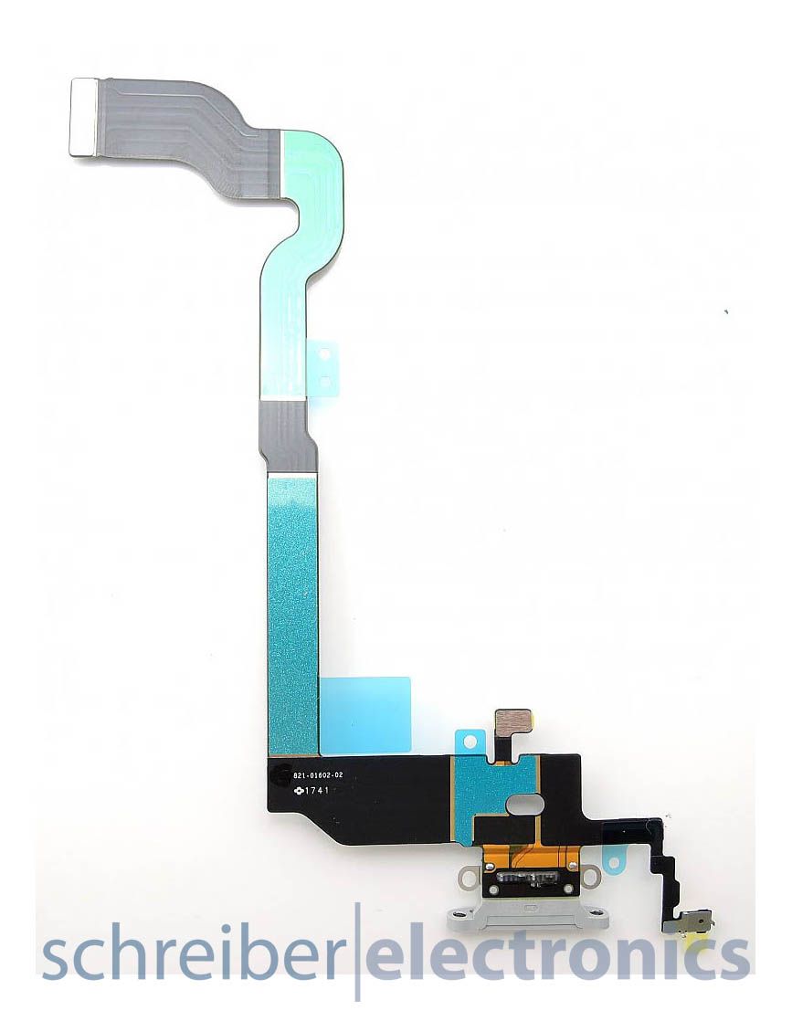 Apple iPhone X Lightning / Audio Connector Anschluss weiss