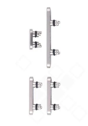 Apple iPhone 16 Pro / Plus Seitentasten Set weiss