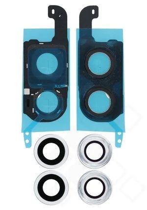 Samsung Galaxy Z Flip6 Kamera Gehäuse (Blende) + Scheibe silber