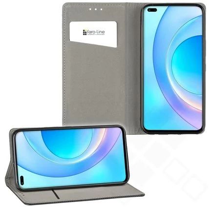 Klapp-Tasche (Book Style) ultra dünn Honor 50 Lite classy schwarz - Schutzhülle