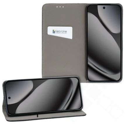 Klapp-Tasche (Book Style) ultra dünn Google Pixel 10 Pro XL classy schwarz - Schutzhülle