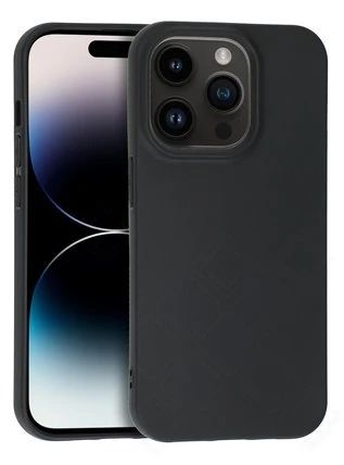 Silikon / TPU Hülle Apple iPhone 14 Pro in candy schwarz - Schutzhülle