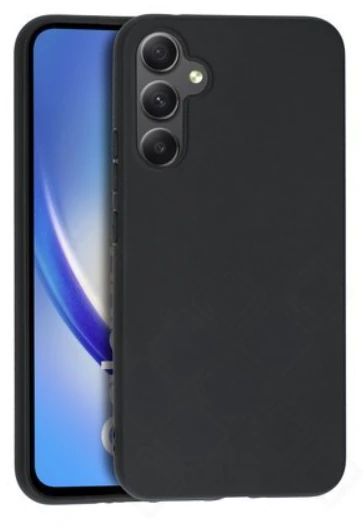 Silikon / TPU Hülle Samsung A346 Galaxy A34 in candy schwarz - Schutzhülle