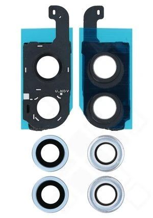 Samsung Galaxy Z Flip6 Kamera Gehäuse (Blende) + Scheibe blau