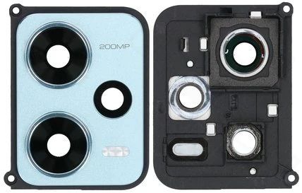 Xiaomi Redmi Note 12 Pro+ 5G Kamera Gehäuse (Blende) + Scheibe blau