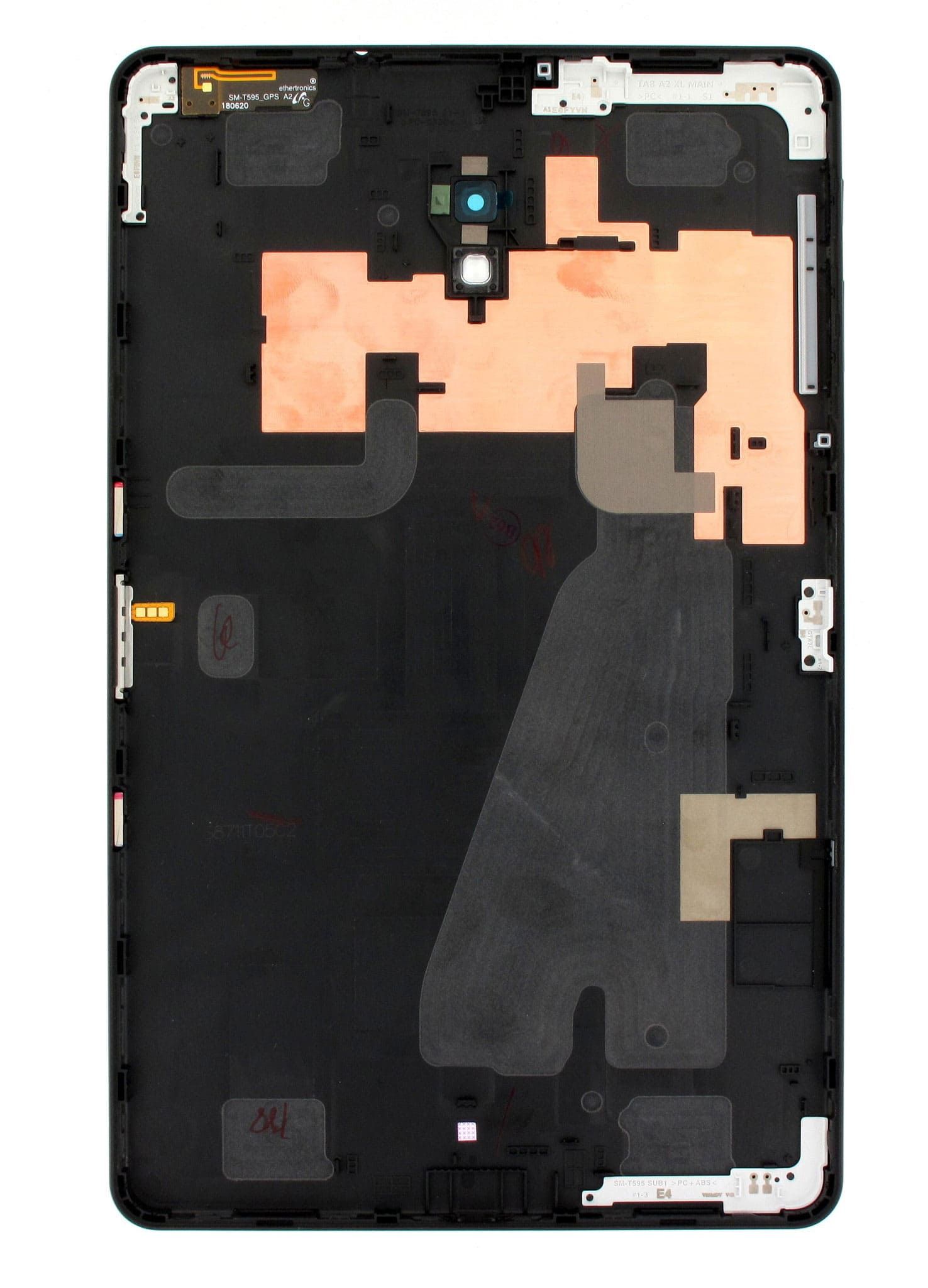 Samsung T590 / T595 Galaxy Tab A 10.5 Akkudeckel (Rückseite) schwarz