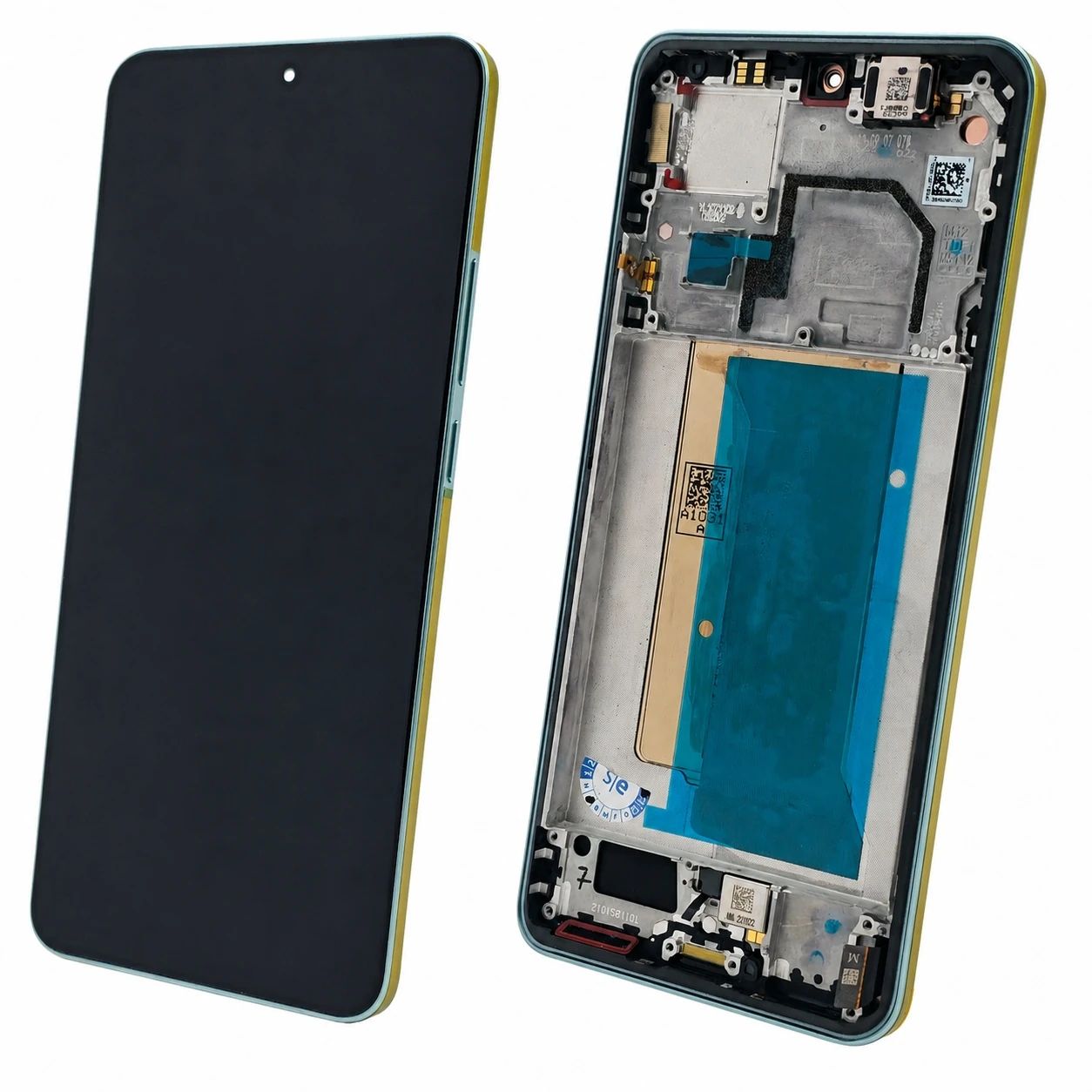 Xiaomi 13T Pro Display mit Rahmen grün