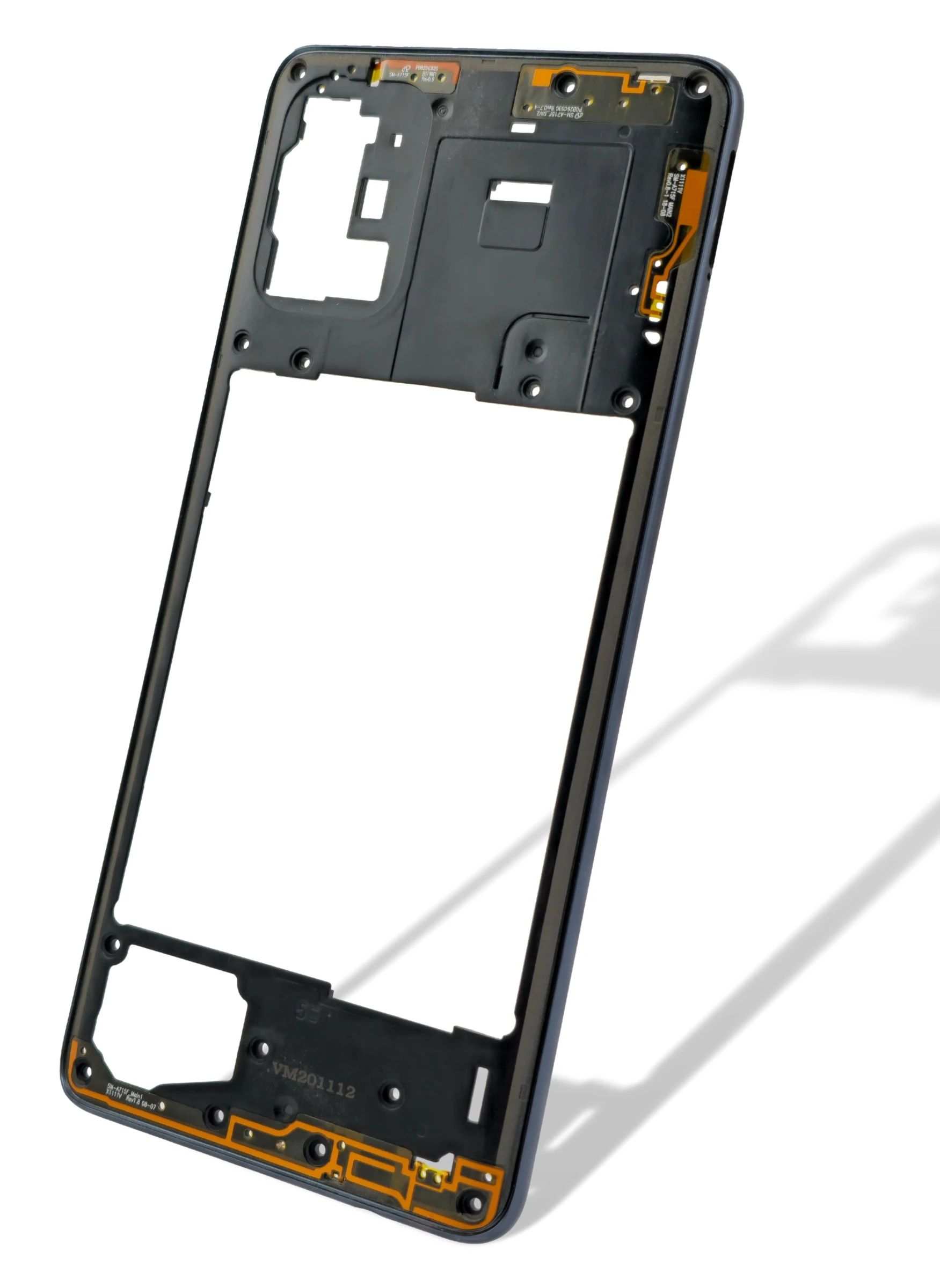 Samsung A715 Galaxy A71 Mittelgehäuse Cover schwarz