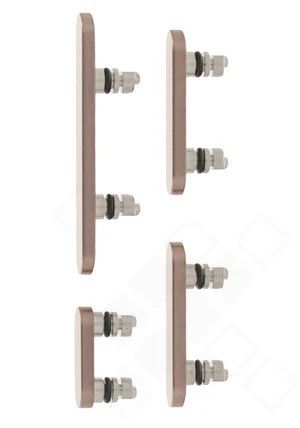 Apple iPhone 16 Pro / Plus Seitentasten Set titan wüstensand