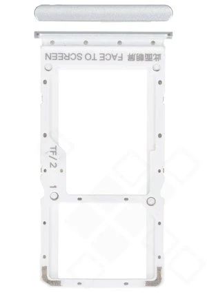 Xiaomi Redmi Note 10 5G Sim / SD Karten Halter (Halterung) chrome silver (silber)