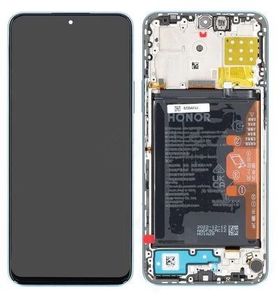 Honor X8a Display mit Touchscreen blau