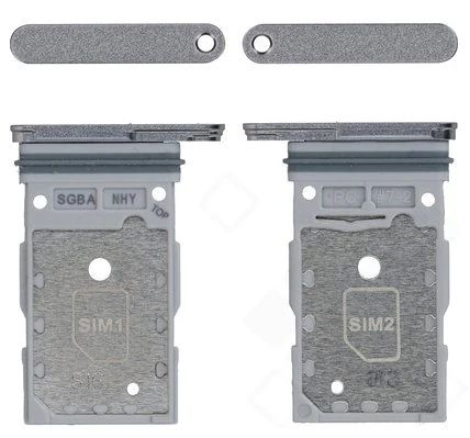 Samsung Galaxy S24 FE Sim Karten Halter (Halterung) silber