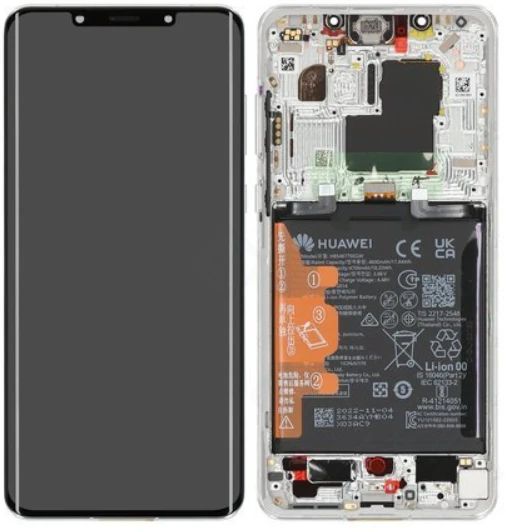 Huawei Mate 50 Pro Display mit Touchscreen silber