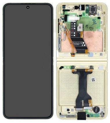Samsung Galaxy Z Flip6 Display mit Touchscreen gelb