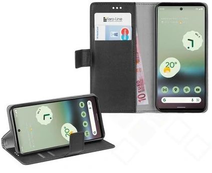 Klapp-Tasche Klassik (Book Style) Google Pixel 6a schwarz - Schutzhülle