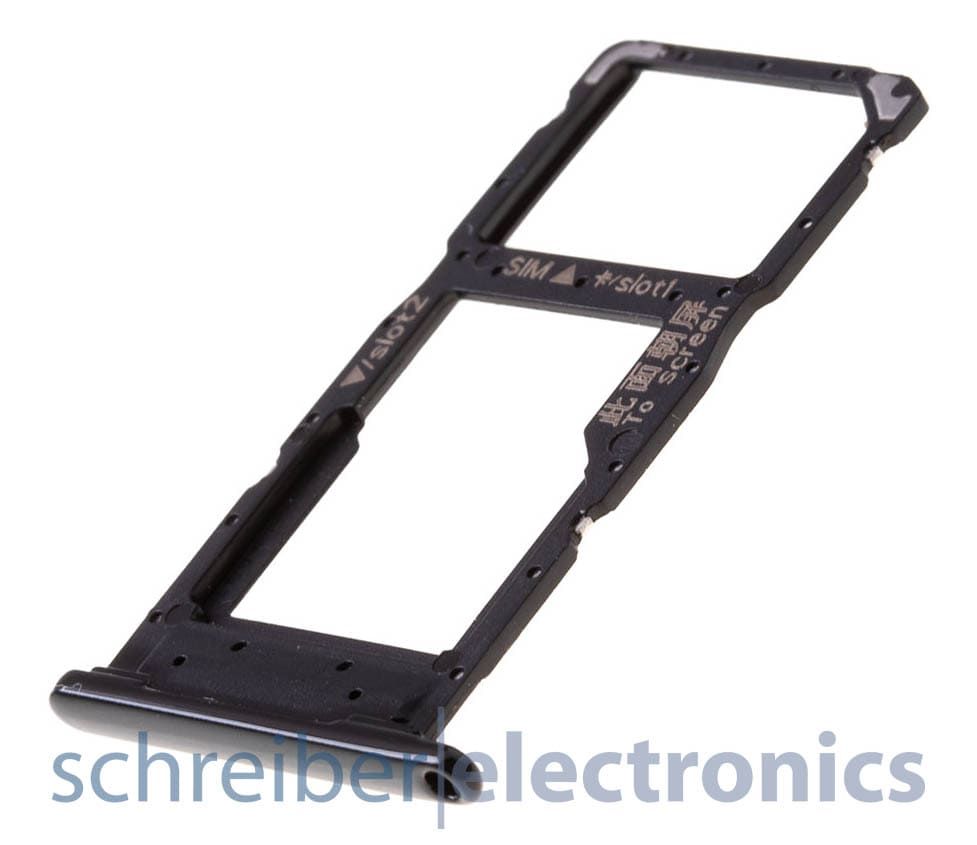 Huawei P Smart 2019 Sim Karten / SD Speicherkarten Halter schwarz