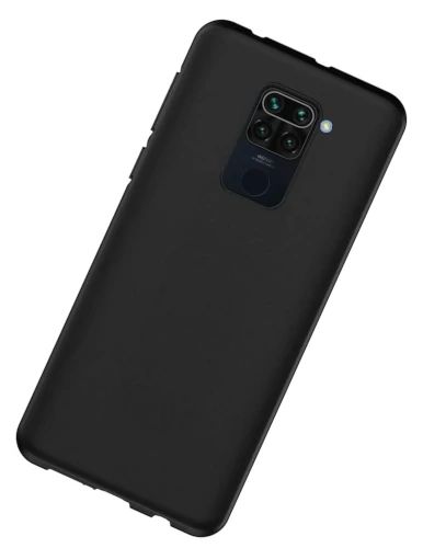 Silikon / TPU Hülle Xiaomi Redmi Note 9 in candy schwarz - Schutzhülle