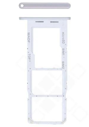Samsung M146 Galaxy M14 Sim / SD Karten Halter (Halterung) silber