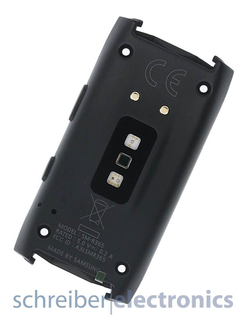 Samsung R365 Gear Fit 2 Pro Rückseite (Backcover Gehäuse) schwarz