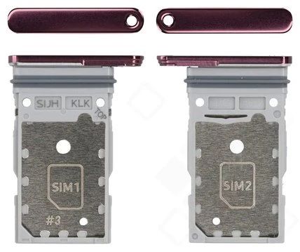 Samsung S908B Galaxy S22 Ultra Sim Karten Halter (Halterung) burgundy
