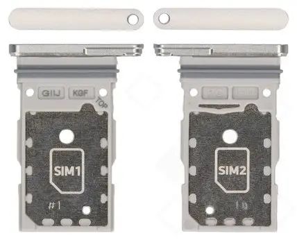 Samsung G990 Galaxy S21 FE Sim Karten Halter (Halterung) weiß