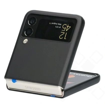 Silikon / TPU Hülle Samsung F711 Galaxy Z Flip 3 in candy schwarz - Schutzhülle