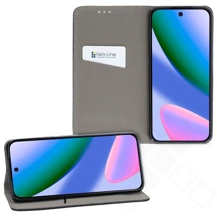 Klapp-Tasche (Book Style) ultra dünn Google Pixel 10 / 10 Pro classy schwarz - Schutzhülle