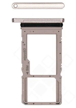 Samsung T505 Galaxy Tab A7 Sim / SD Karten Halter (Halterung) gold