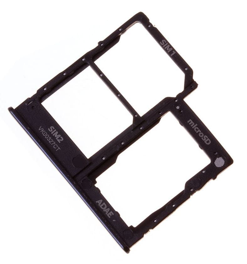 Samsung A415 Galaxy A41 Sim / SD Karten Halter (Halterung) DUAL schwarz