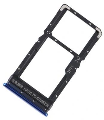 Xiaomi Poco X3 Sim Karten / SD Speicherkarten Halter (Halterung) blau