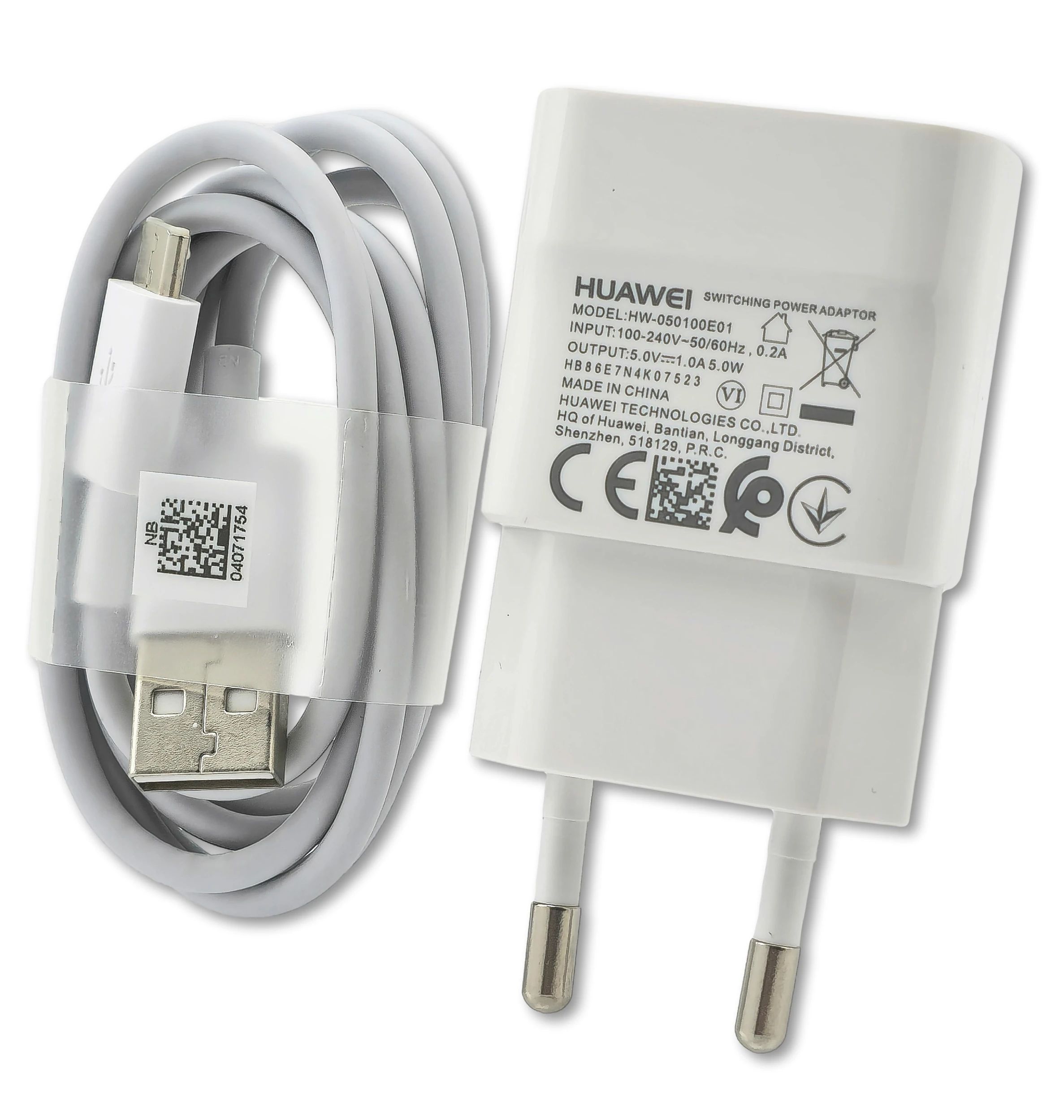 Huawei Netz Ladegerät 230V mit Datenkabel Mikro USB