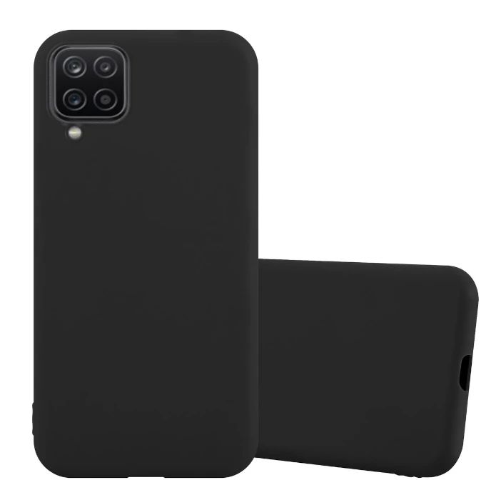 Silikon / TPU Hülle Samsung M127 Galaxy M12 in candy schwarz - Schutzhülle