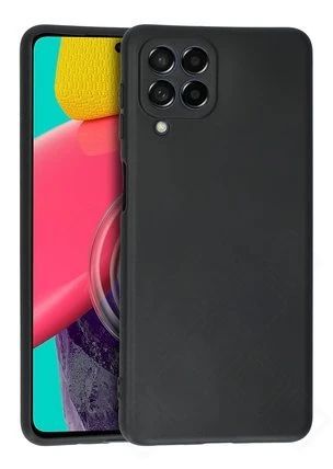 Silikon / TPU Hülle Samsung M536 Galaxy M53 in candy schwarz - Schutzhülle