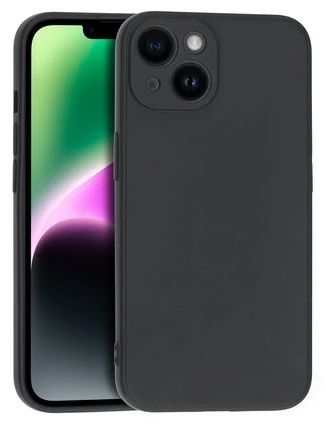 Silikon / TPU Hülle Apple iPhone 14 in candy schwarz - Schutzhülle