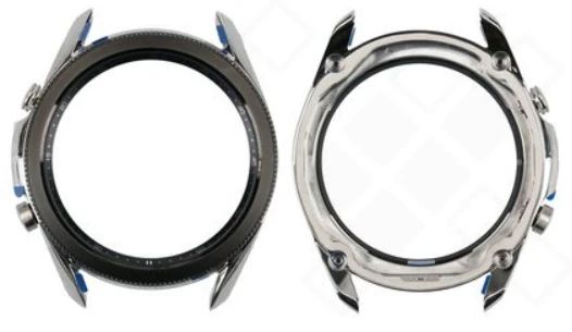 Samsung Watch 3 Lünette (Drehring) mit Rahmen silber 45mm R840 R845