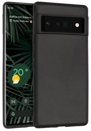 Silikon / TPU Hülle Google Pixel 6 Pro in candy schwarz - Schutzhülle