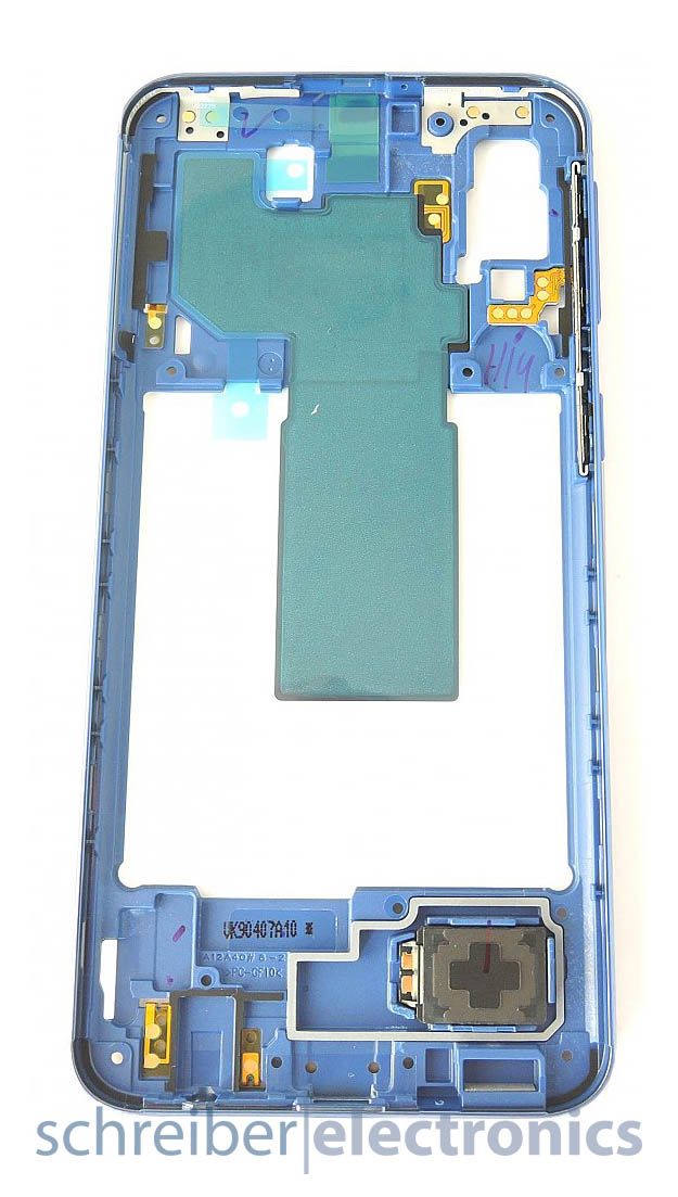 Samsung A405 Galaxy A40 Mittelgehäuse (Rahmen) blau