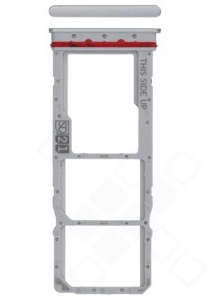 Motorola Moto G32 Sim / SD Karten Halter (Halterung) silber