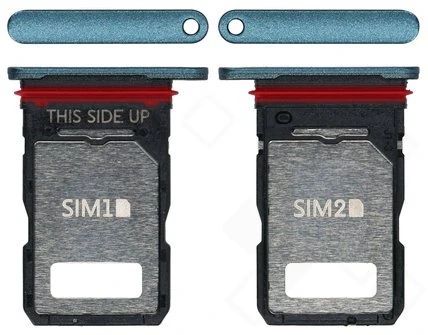 Motorola Edge 50 Fusion Sim Karten Halter (Halterung) forest blau