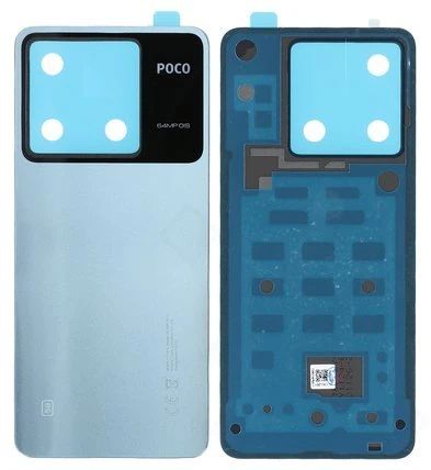 Xiaomi Poco X6 5G Akkudeckel (Rückseite) blau ohne Blende